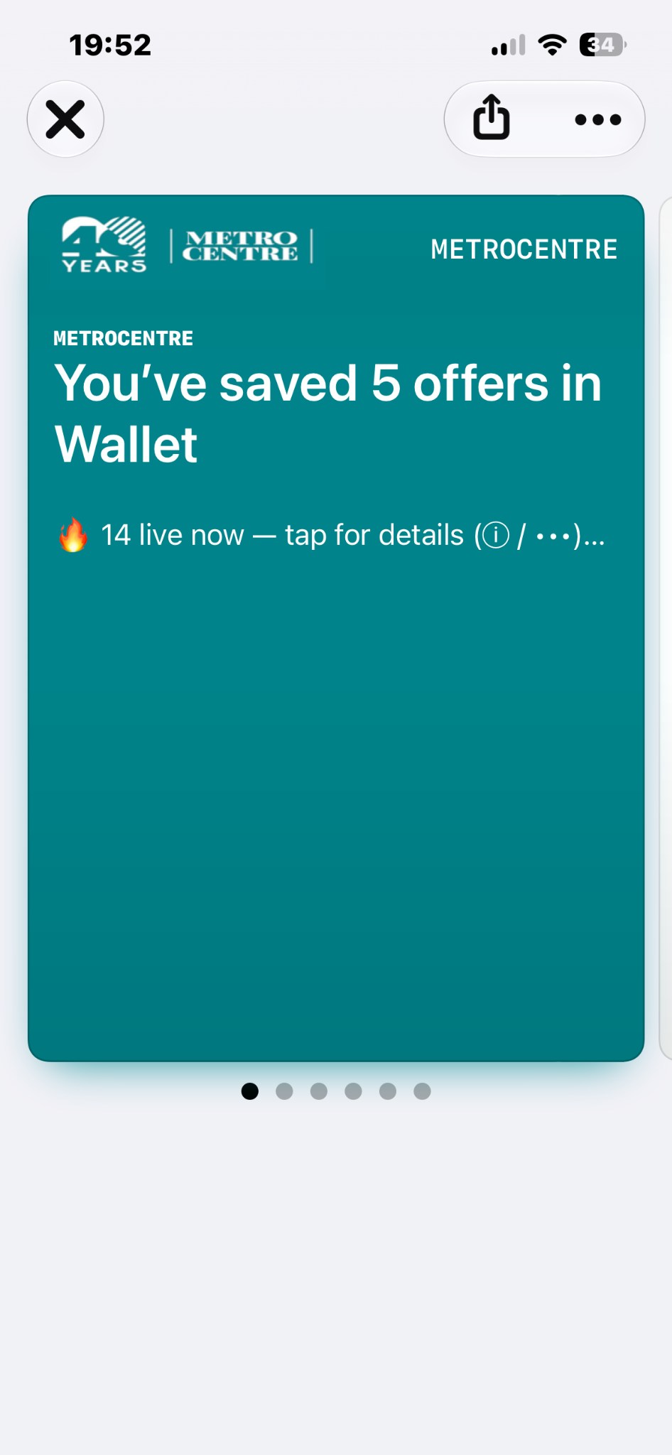 Metrocentre Wallet Pass